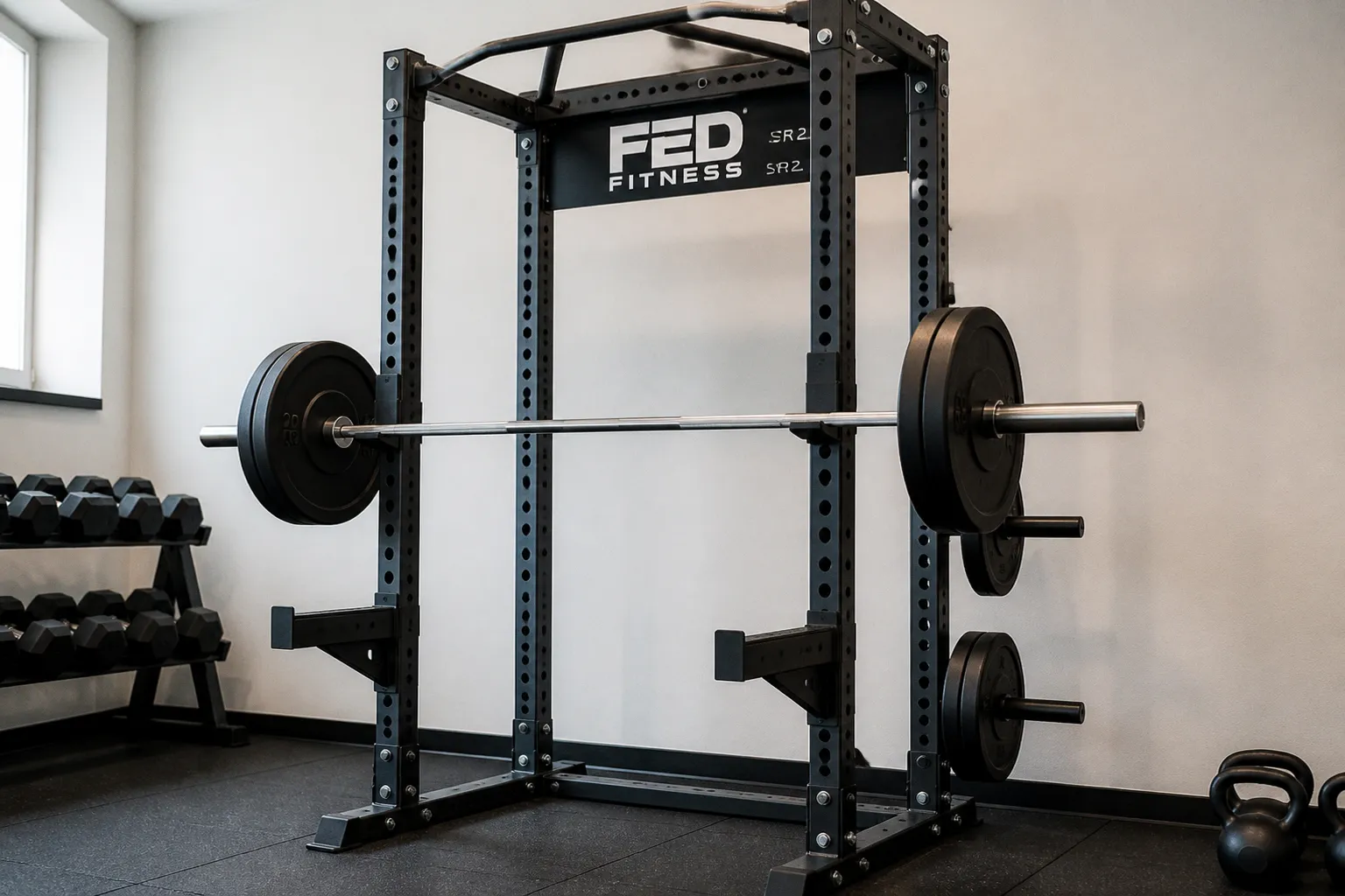 Силовая стойка FED Fitness SR2: компактное решение для домашних тренировок